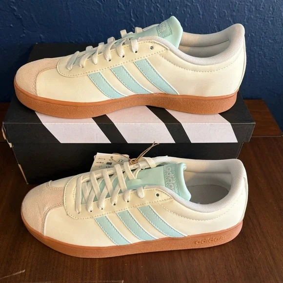 adidas gazelle silver green womens adidas - VL Court Base CBLACK/FTWWHT/CBLACK
